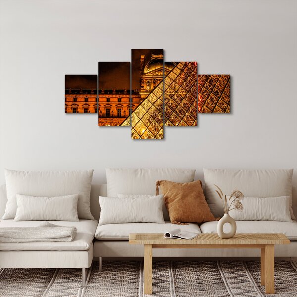 Obraz Louvre v Paříži (125x70 cm)