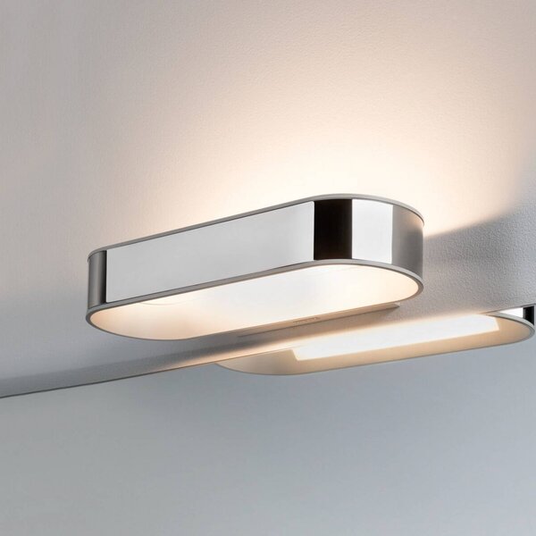 Paulmann LED nástěnné světlo Agena, chrom 31 cm IP44 stmívatelné, stmívatelný, Chrom / stříbro, Koupelna, Hliník, Moderní