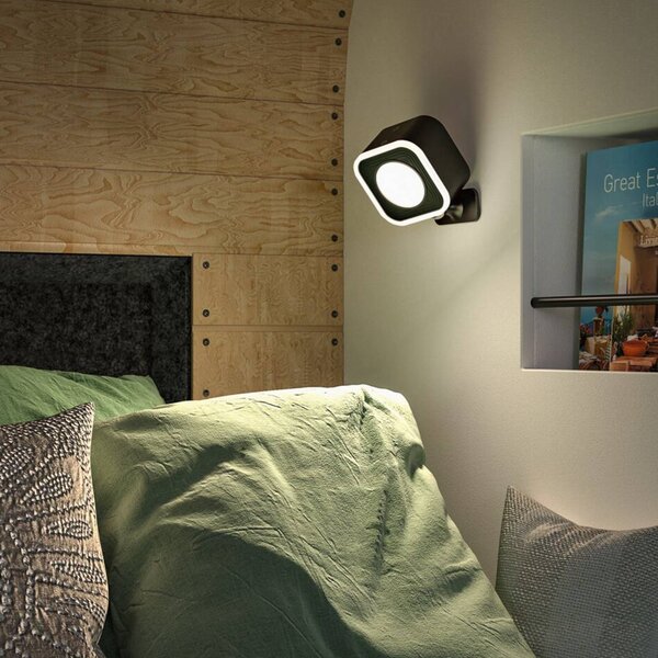 Paulmann LED stolní lampa na baterie Varia, černá, 37 cm, stmívatelné, stmívatelný, Černá, Obývací pokoj / jídelna, Plast, Moderní