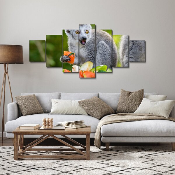 Obraz lemura (210x100 cm)