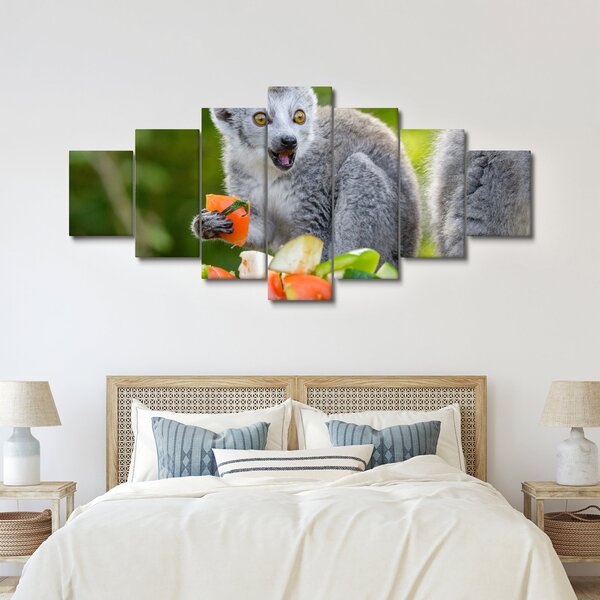Obraz lemura (210x100 cm)