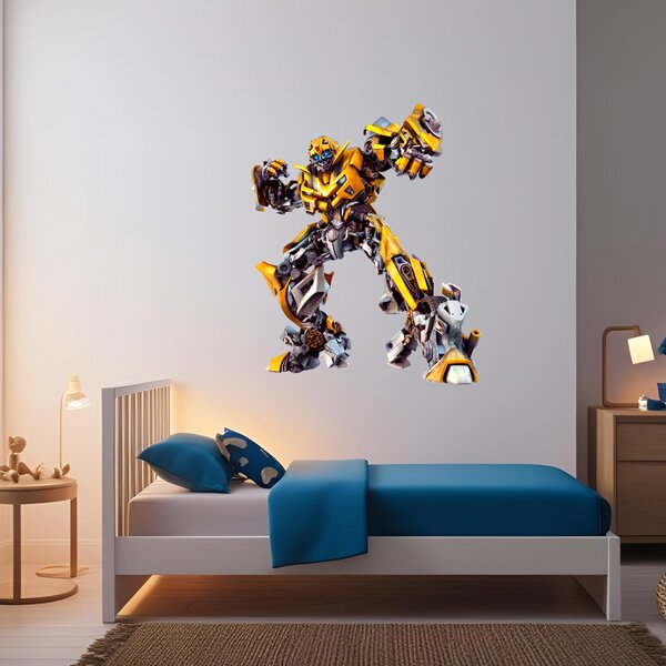 Textilní samolepka na zeď "Transformer - Bumblebee"
