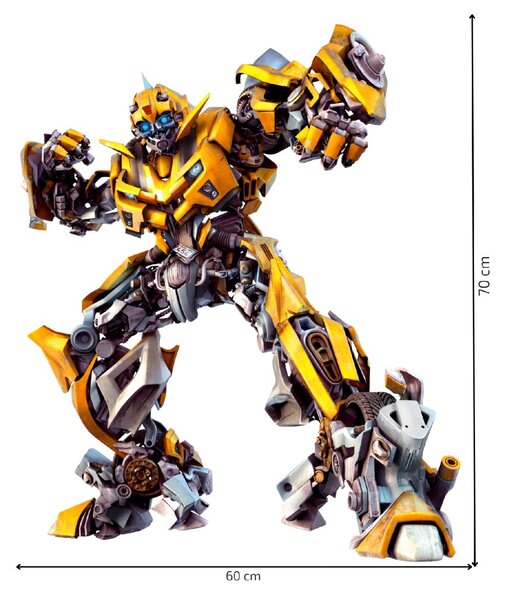 Textilní samolepka na zeď "Transformer - Bumblebee"