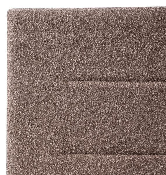 Postel s úložným prostorem Buklé MASSOGNES 180 x 200 cm Taupe