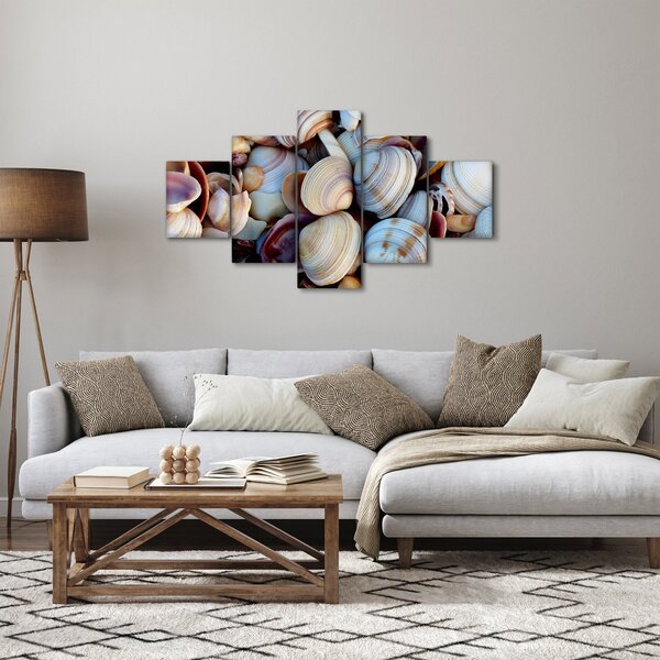 Obraz mušlí (125x70 cm)