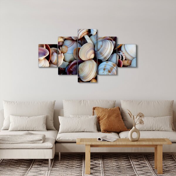 Obraz mušlí (125x70 cm)