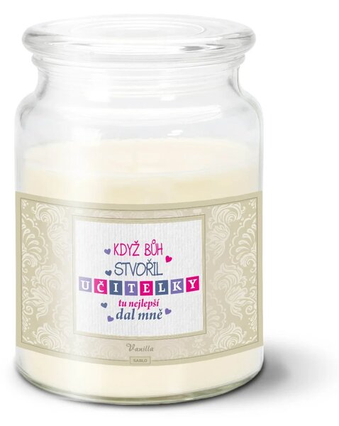 Sablio Svíčka Když Bůh stvořil učitelky - 500 g