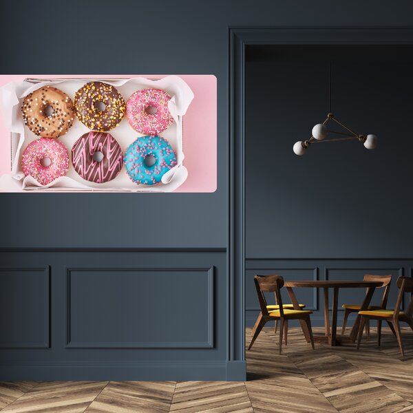 PIPPER. Samolepící textilní tapeta "Donuts 2"