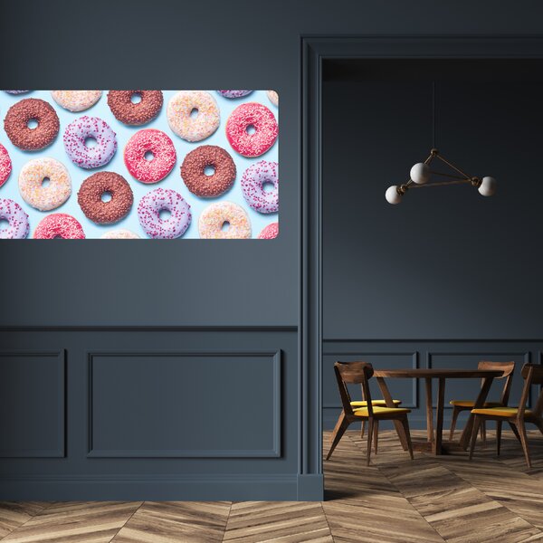 PIPPER. Samolepící textilní tapeta "Donuts"