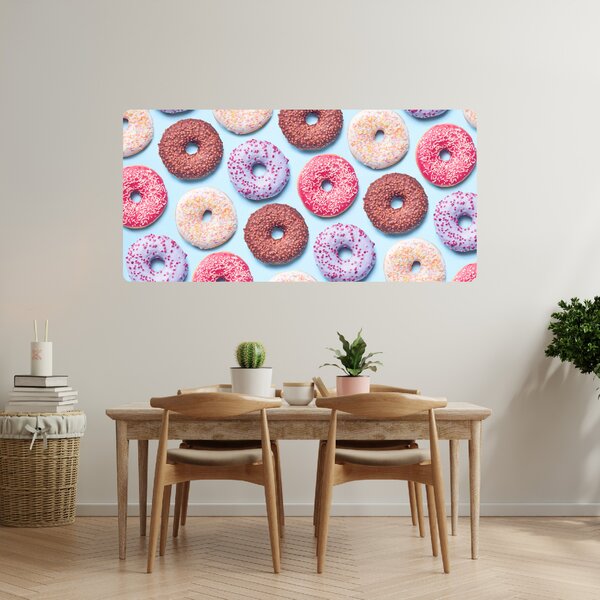 PIPPER. Samolepící textilní tapeta "Donuts"