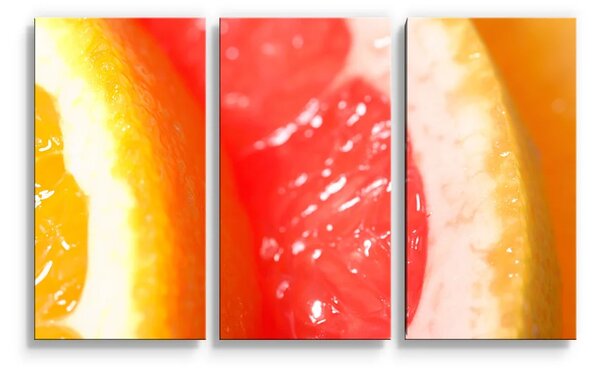 Sablio Obraz - 3-dílný Citrusy - 120x80 cm