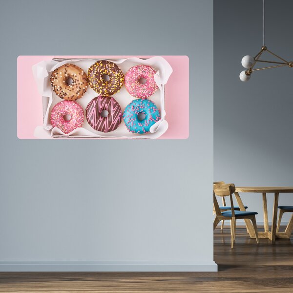 PIPPER. Samolepící textilní tapeta "Donuts 2"