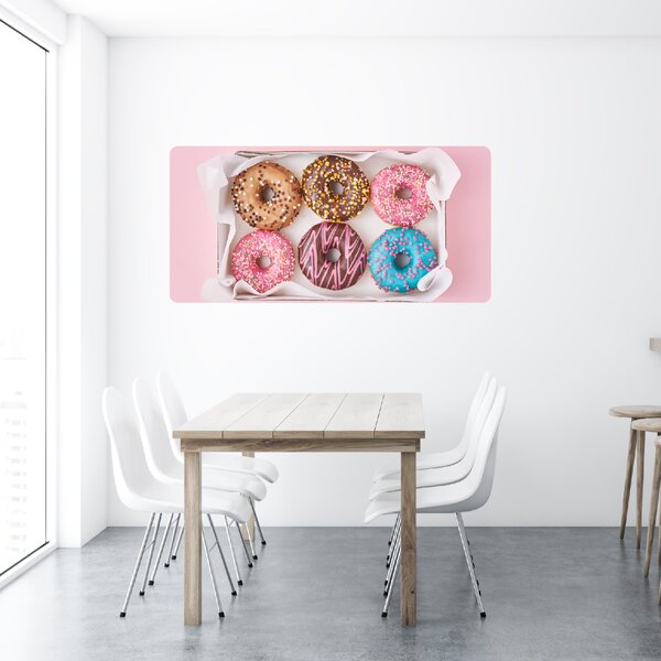PIPPER. Samolepící textilní tapeta "Donuts 2"