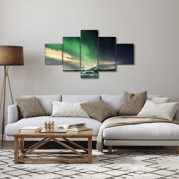 Obraz polární záře (125x70 cm)