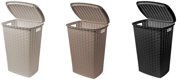 KOŠ NA PRÁDLO, antracitová Homeware - Koše na prádlo