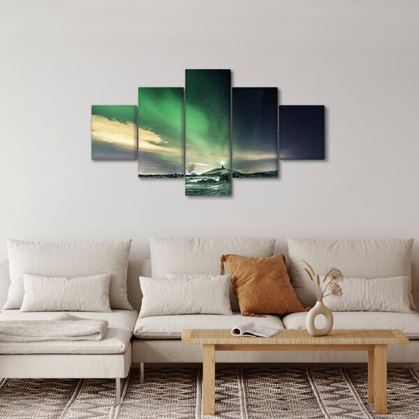 Obraz polární záře (125x70 cm)