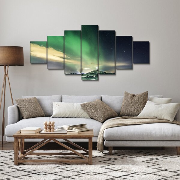 Obraz polární záře (210x100 cm)