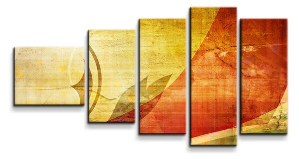 Sablio Obraz - 5-dílný Retro motiv - 100x60 cm