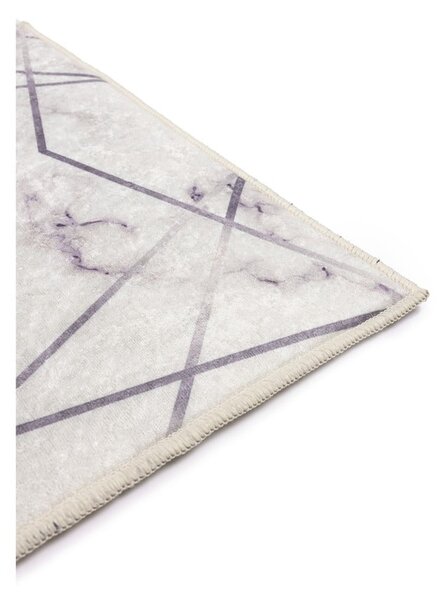 Bílo-šedé koupelnové předložky v sadě 2 ks 60x100 cm Geometric – Mila Home