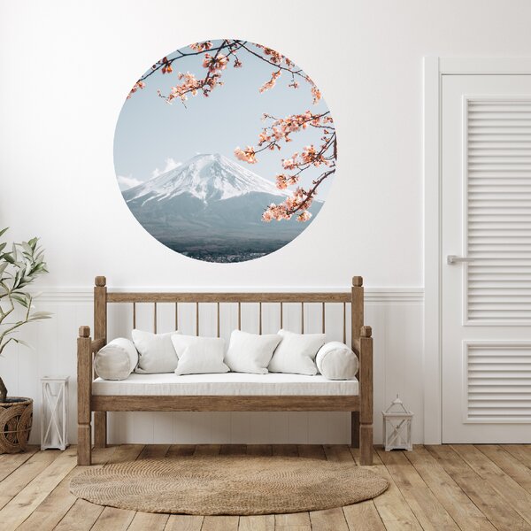 PIPPER. Textilní kruhová samolepka na zeď "Japonsko" Velikost: 120cm