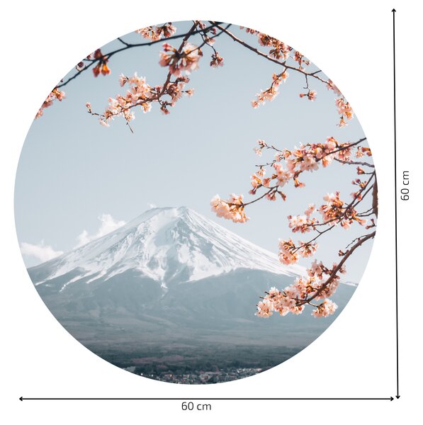 PIPPER. Textilní kruhová samolepka na zeď "Japonsko" Velikost: 120cm