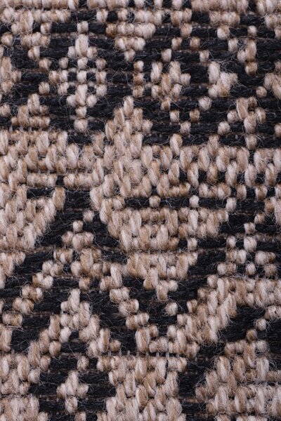 Koberec Indiana 08524A JUTE / BLACK