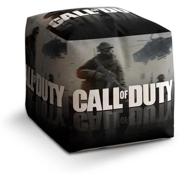 Sablio Taburet Cube Call of Duty Vrtulník - 40x40x40 cm