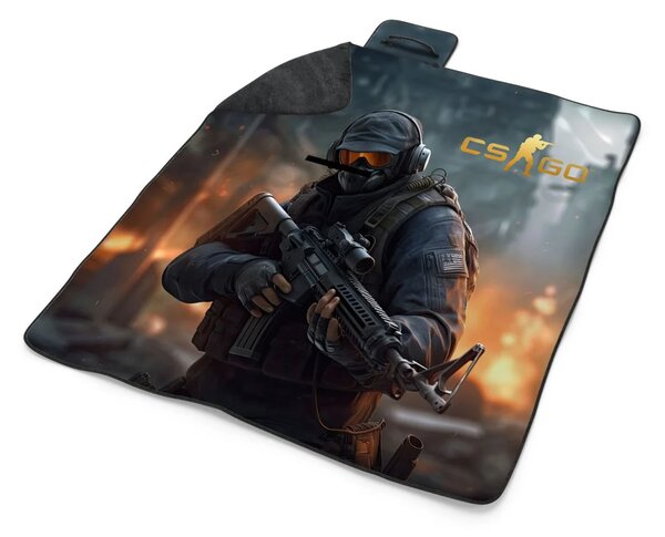 Sablio Plážová deka CS:GO Voják 2: 200x140 cm