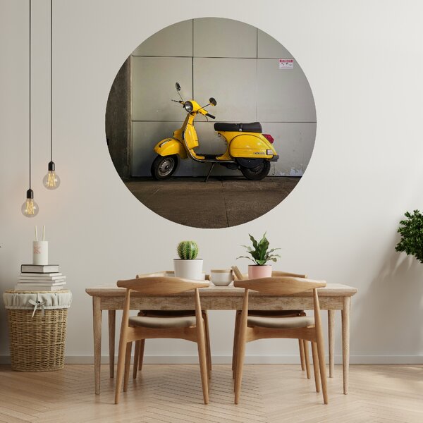 PIPPER. Textilní kruhová samolepka na zeď "Vespa" Velikost: 100cm