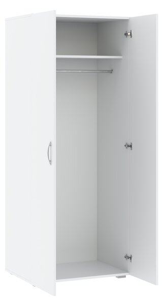 Dvoudveřová šatní skříň 74 cm RICHLAND - bílá