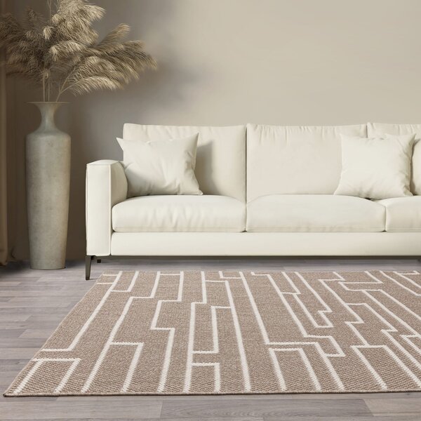 Tribeca Design Kusový koberec Sides Track Sand Rozměry: 80x150 cm