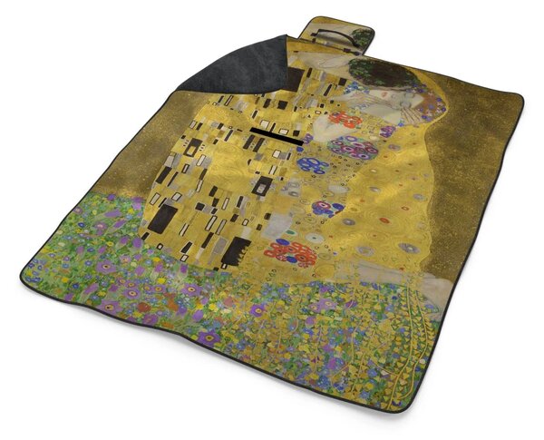 Sablio Plážová deka Polibek - Gustav Klimt: 200x140 cm