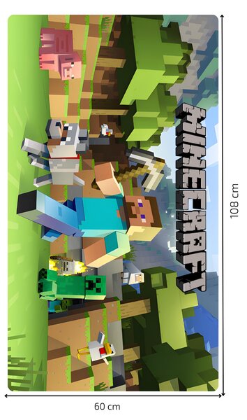 PIPPER. Textilní samolepka na zeď "Minecraft" Velikost: 60cm
