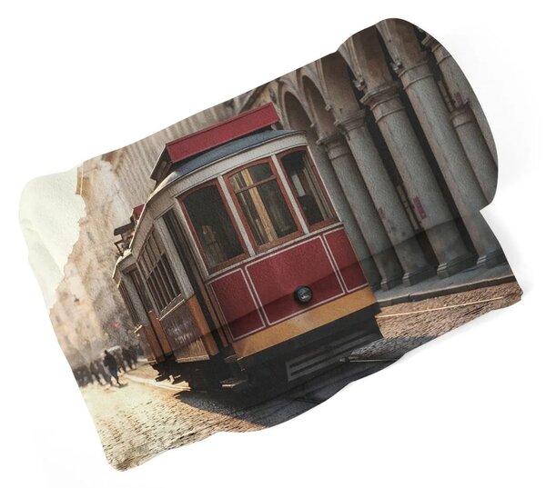Sablio Deka Historická červená tramvaj - 150x120 cm