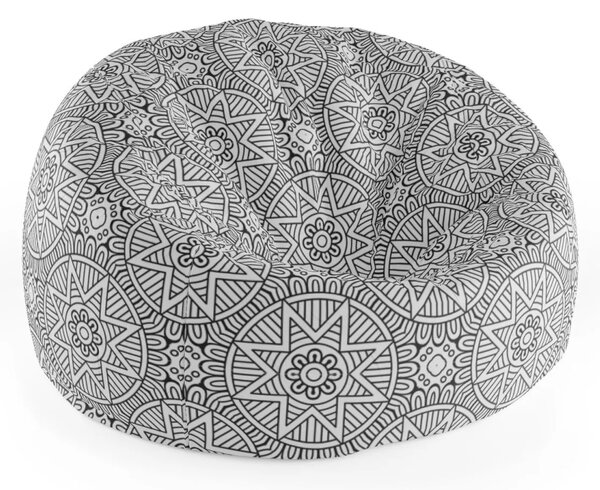 Sablio Sedací vak Cocoon Hvězdy mehendi - 75 x 45 x 35 cm