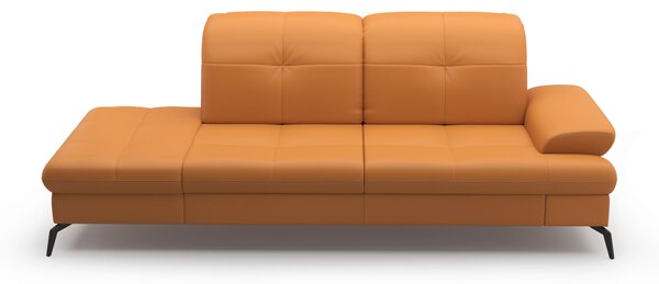 LENOŠKA, textil, kůže, curry žlutá Sit & More - Online Only sedačky, Online Only