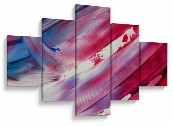 Obraz - růžovomodré barvy (125x70 cm)