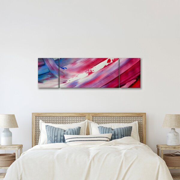 Obraz - růžovomodré barvy (170x50 cm)