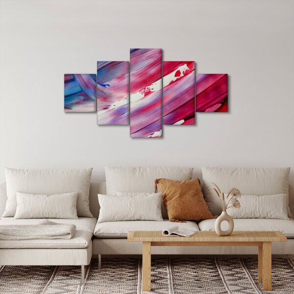 Obraz - růžovomodré barvy (125x70 cm)