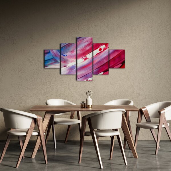 Obraz - růžovomodré barvy (125x70 cm)
