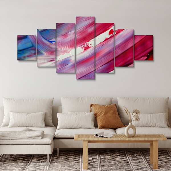 Obraz - růžovomodré barvy (210x100 cm)