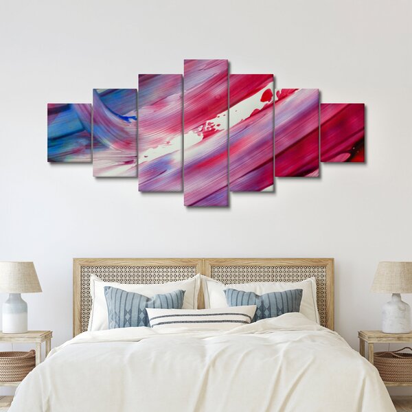 Obraz - růžovomodré barvy (210x100 cm)