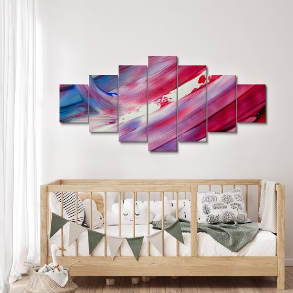 Obraz - růžovomodré barvy (210x100 cm)