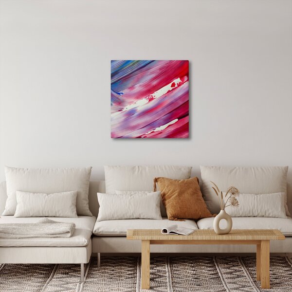 Obraz - růžovomodré barvy (30x30 cm)