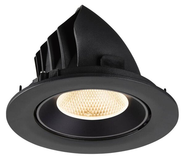 BIG WHITE SLV NUMINOS GIMBLE L Stropní vestavné svítidlo, 2700 K, 20°, IP20, kulaté, černé 1009703
