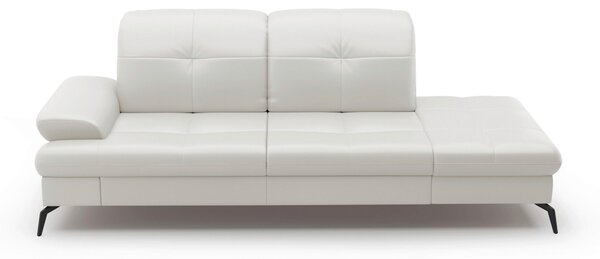 LENOŠKA, textil, kůže, bílá Sit & More - Online Only sedačky, Online Only