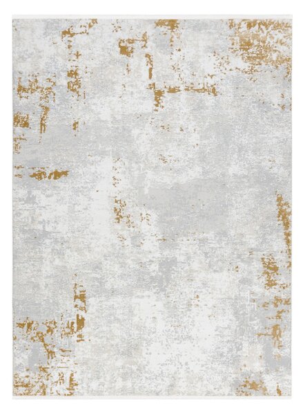 Koberec DUKE 51378 krémový / zlatý, beton / třásně