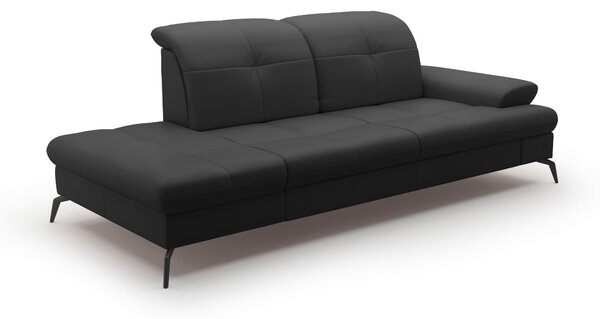LENOŠKA, textil, kůže, černá Sit & More - Online Only sedačky, Online Only
