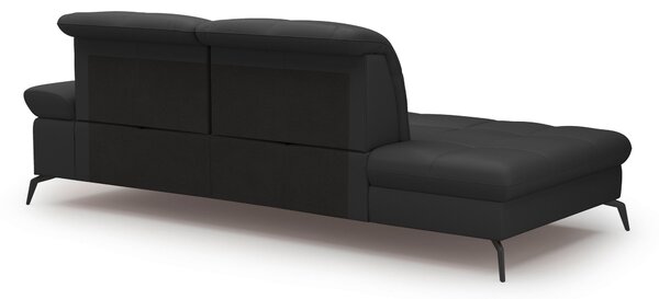 LENOŠKA, textil, kůže, černá Sit & More - Online Only sedačky, Online Only