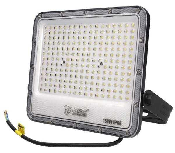 Prémiový ultratenký LED reflektor šedý 150W 14300lm, denní barva světla, 3 roky záruka